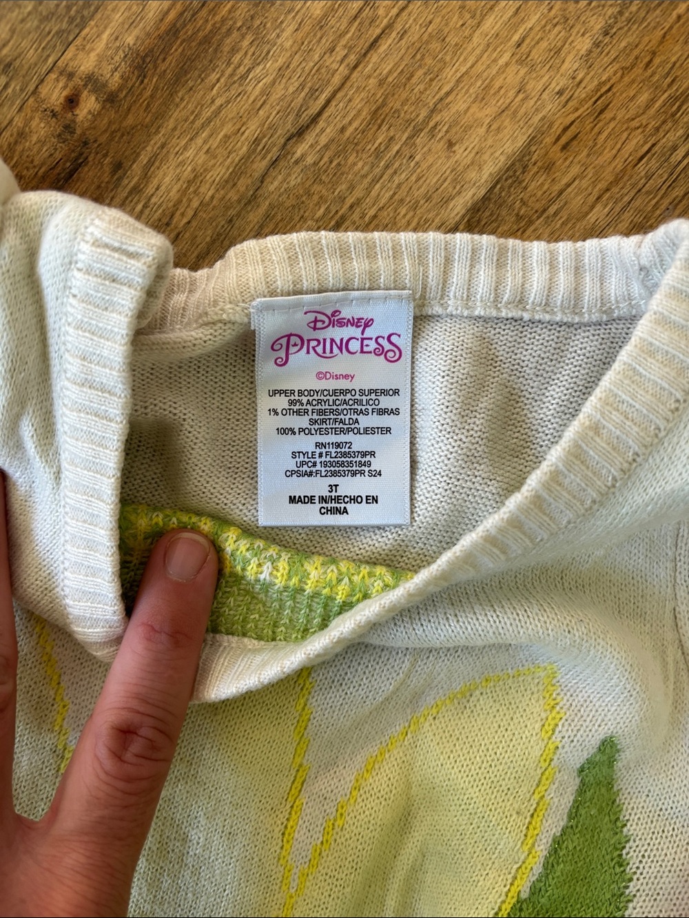 Girls Tiana from The Princess and the Frog Halloween Costume Size 3T - Picture 7 of 8